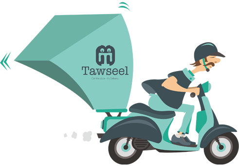 Tawseel delivery scooter